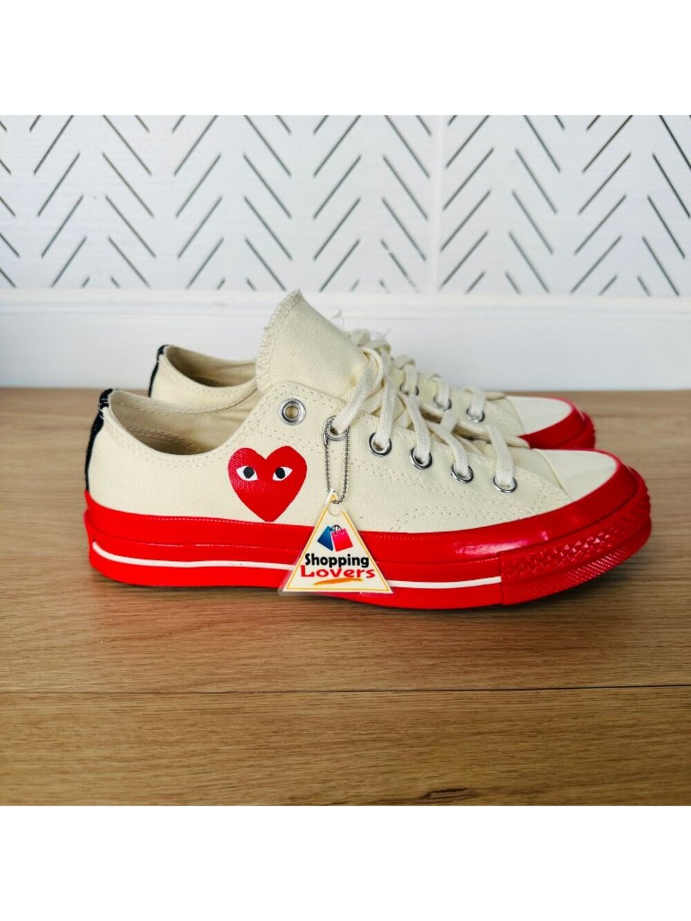 ❤️CONVERSE Hearts Valentines Day Chuck Comme des Garcons Sz 4 Mens Shoes A01796C